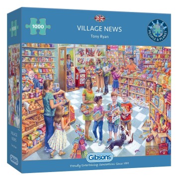 2023 new village news gibsons 1000 piece jigsaw puzzle 5603 p