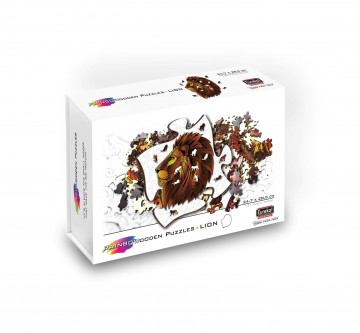 473612 rainbow wooden puzzle lion