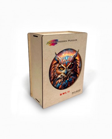 473670mockup owl ii rainbow wooden puzzles box in mdf 2023