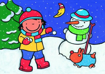 Noa - In de sneeuw (16 p) vloerpuzzel (Puzzelman)