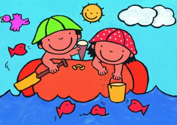 Noa - Bootje (16 p) vloerpuzzel (Puzzelman)