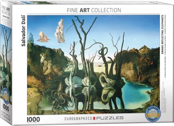 Swans Reflextion Elephants (1000 p) (Salvator Dali) (fine art collection) (Eurographics)