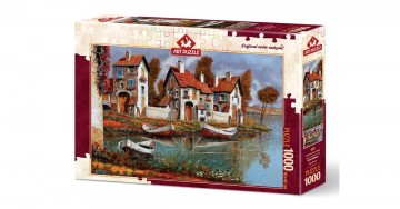 Art puzzle 4232 case a cerchio italy 1000 pieces puzzle