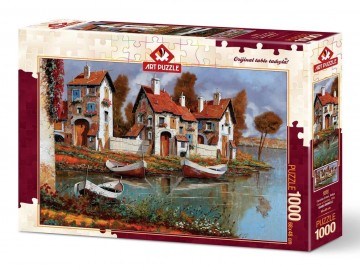 Art puzzle cerchio evleri italya 1000 parca puzzle 15563 jpg