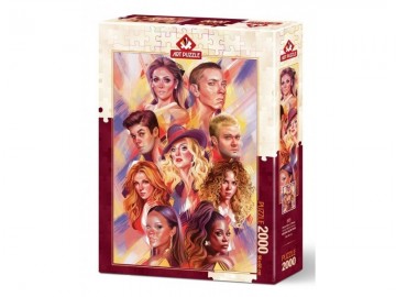 Art puzzle puzzel legpuzzel world stars of music 2