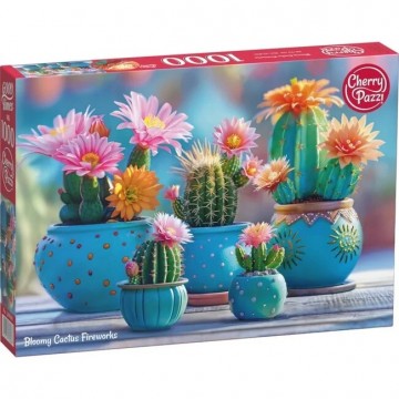Bloomy cactus fireworks puzzel 1000 stukjes