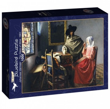 Bluebird puzzle johannes vermeer the glass of wine 1661 jigsaw puzzle 1000 pieces91267 2700