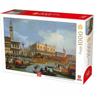 Bucentaur s return to the pier by the palazzo ducale deico puzzle 1000 pc
