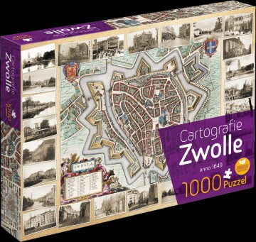 Cartografie zwolle puzzel 1000 stukjes