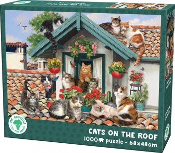 Cats on the roof puzzel 1000 stukjes