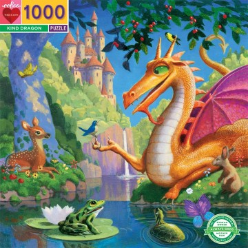 Eeboo puzzle 1000 pcs kind dragon epztknd
