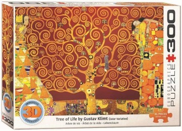 Eurographics 3d tree of life klimt 300 piece jigsaw puzzle 28329 256806 p