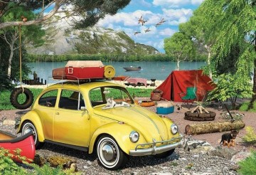 Eurographics 8551 5691 vw beetle camping tin jigsaw puzzle 550 teile