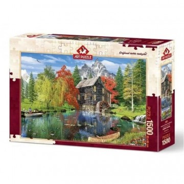 Fishing by the mill 84550 art puzzel 2