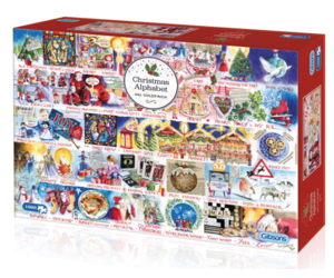Gibsons christmas alphabet puzzel van 1000 stukjes