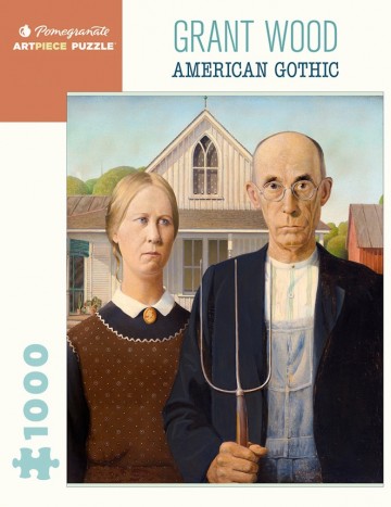Grant wood american gothic jigsaw puzzle 1000 pieces82846 1fs