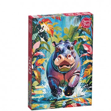 Happy hippo puzzle 500 pieces