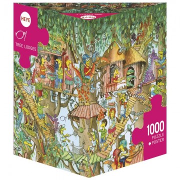 Heye puzzle 1000 pcs tree lodges