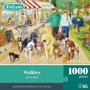 J500134 falcon de luxe walkies 1000 piece jigsaw puzzle box 1