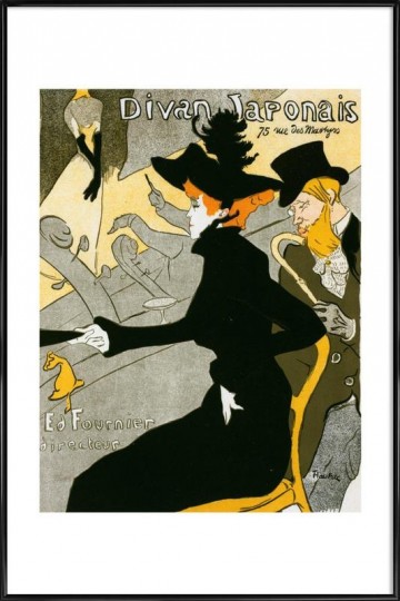 Poster for the concert divan japonais henri de toulouse lautrec artokoloro poster in kunststof lijst