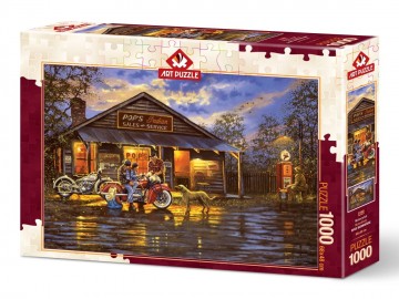 Puzzelwereld legpuzzel art puzzle 5190 motocyclist 1000 stukjes r