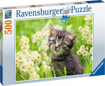 Puzzelwereld legpuzzels ravensburger 173785 katje in de wei  500 stukjes d