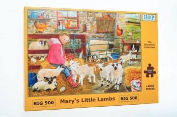 Puzzelwereld legpuzzels the house of puzzles 5460 marys little lambs 500xl stukjes
