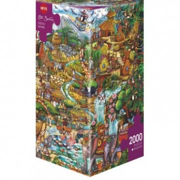 Puzzle triangular rita berman exotic safari 2000 pieces