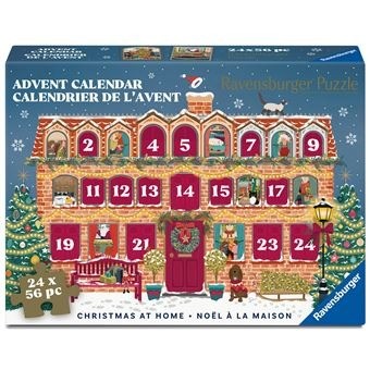 Puzzles 24 x 56 pieces ravensburger calendrier de l avent noel a la maison