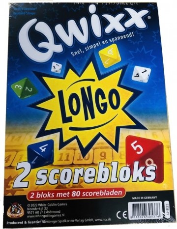 Qwixx longo bloks extra scorebloks