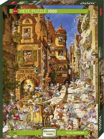 Romantic town by day puzzel 1000 stukjes