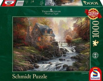 Schmidt spiele 57486 thomas kinkade the old mill 1000 pieces puzzle