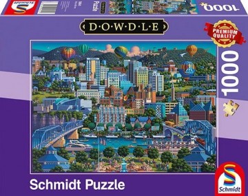 Schmidt spiele 59641 eric dowdle chattanoga 1000 pieces puzzle 1