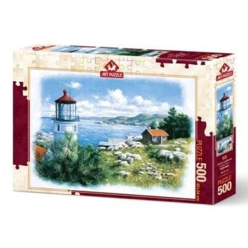 Seafront lighthouse puzzle 500 pieces