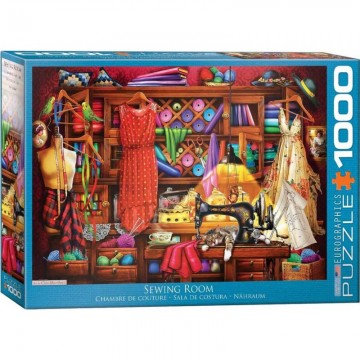 Sewing craft room puzzel 1000