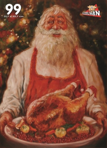 Ward Nijs - Kerstman met kalkoen (99 p) (Puzzelman)