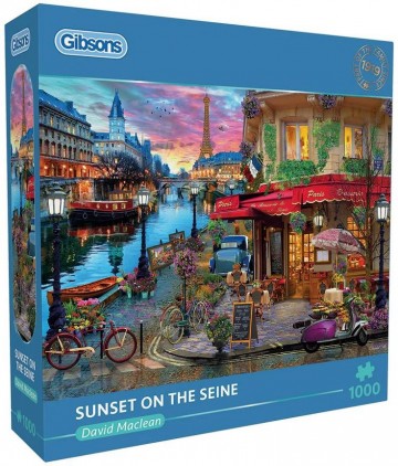 Sunset on the seine puzzel 1000 stukjes
