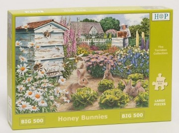 The house of puzzles honey bunnies puzzel 500 xl s