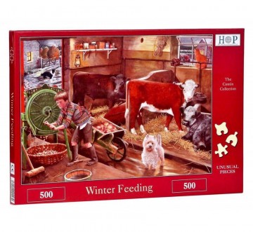 The house of puzzles winter feeding puzzel 500 stu