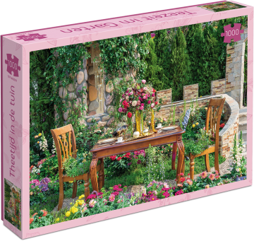 Theetijd in de tuin puzzel 1000 stukjes