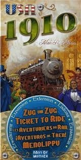 Ticket to Ride AMERICA 1910 (kaart uitbreiding) (Days of Wonder)