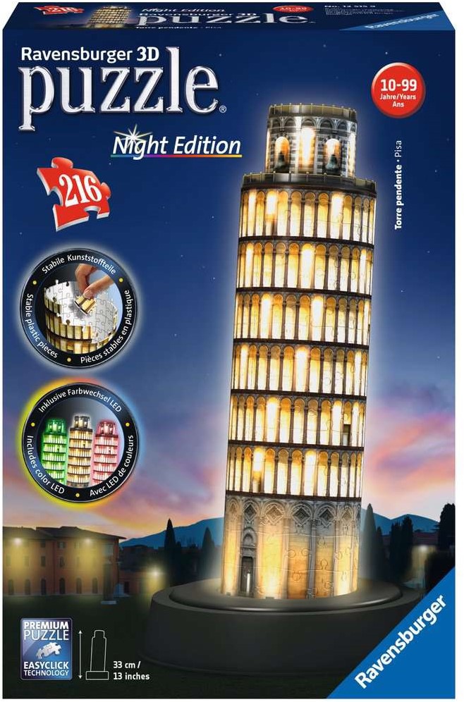 Belastingbetaler draaipunt Buitenboordmotor 3D Puzzel Ravensburger Toren van Pisa Night Edition (3D) -  www.spelenpuzzel.be